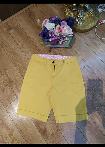 Sarı  Pamuklu Şort 36 beden - Görsel 2