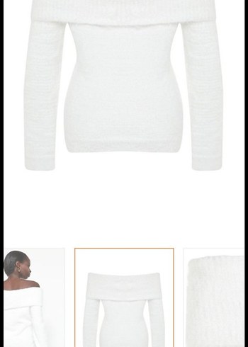 Trendyolmilla degaje yaka kazak - Görsel 2