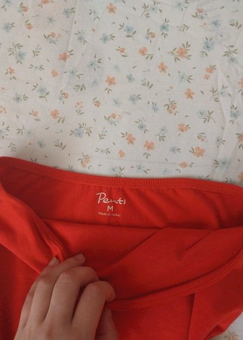 penti straplez yan yirtmacli bluz - Görsel 2