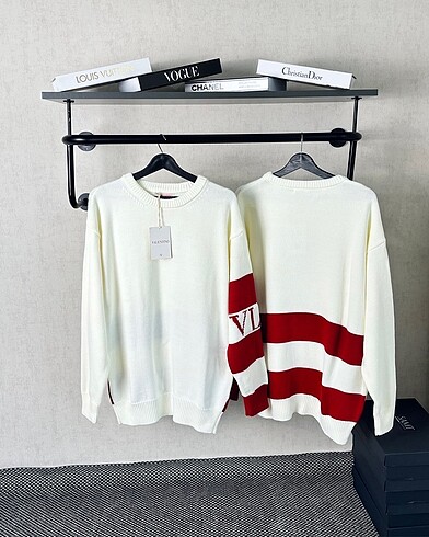 Valentino Logo Knit Cotton Sweater