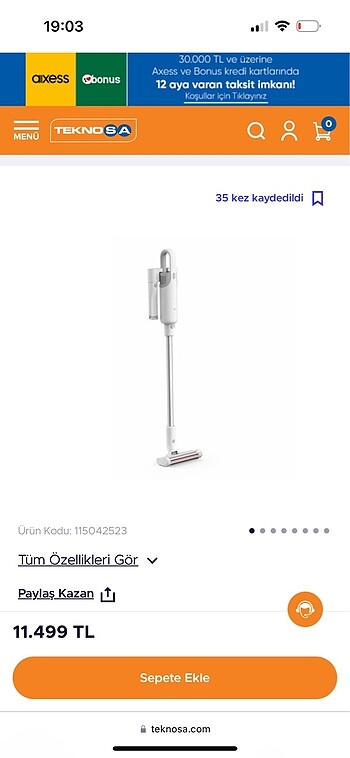 Xioami mi vacuum cleaner - Görsel 2