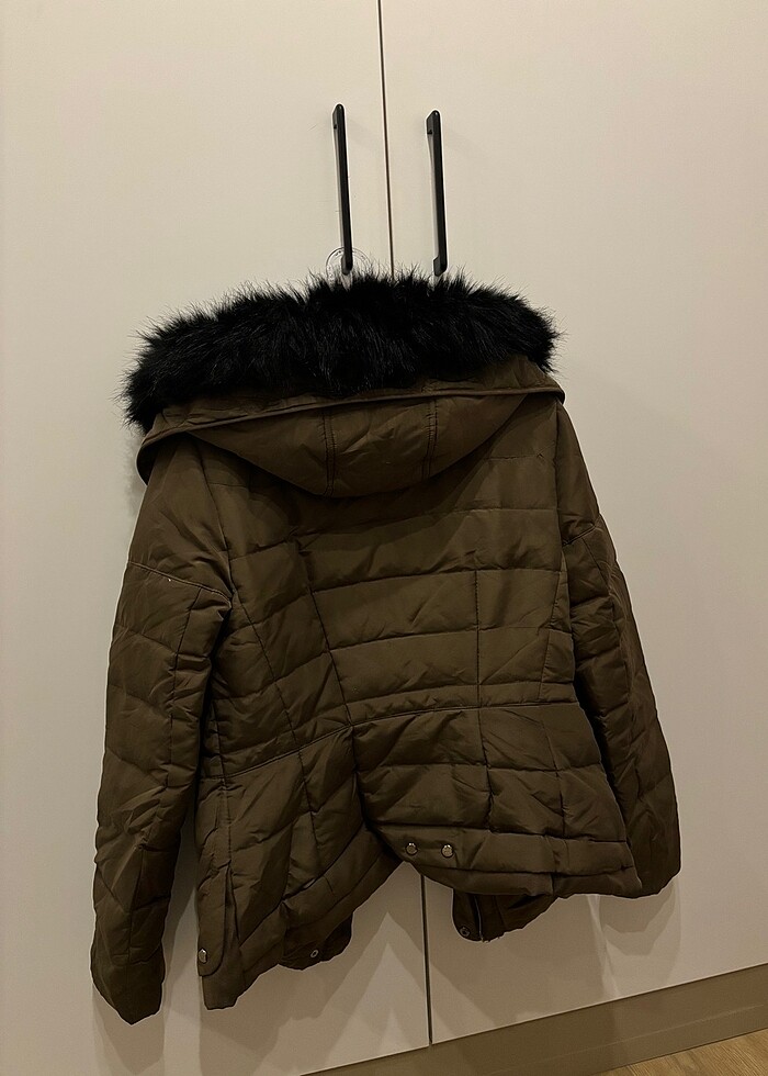 Zara Kürklü Şişme Mont - Görsel 4