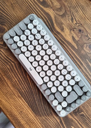 Logitech Pop Keys Klavye Krem Rengi - Görsel 2