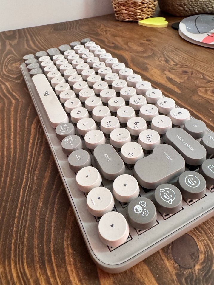 Logitech Pop Keys Klavye Krem Rengi - Görsel 3