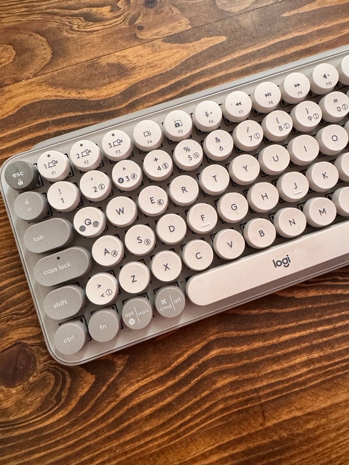 Logitech Pop Keys Klavye Krem Rengi - Görsel 4