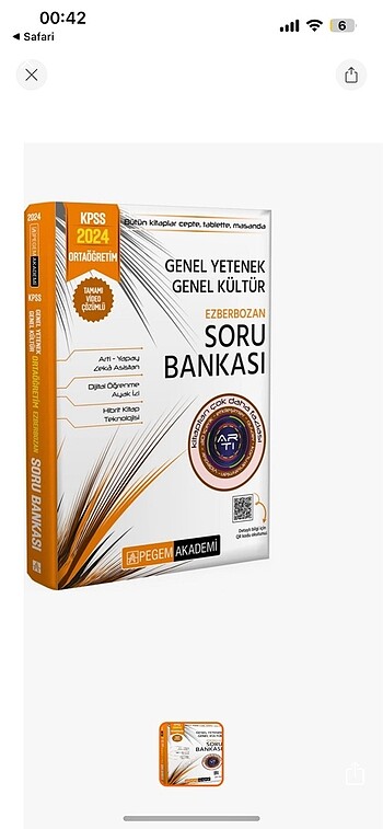 Pagem Akademi Ortaöğretim KPSS kitabı
