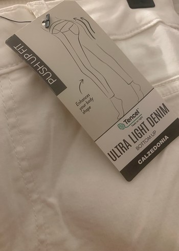 Calzedonia Beyaz Kadın Kumaş Pantolon Midi Boy