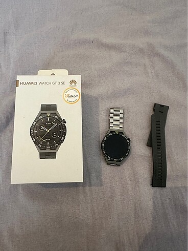 Orjinal huawei wacth gt 3 de metal kordon ve orijinal yeşil kord
