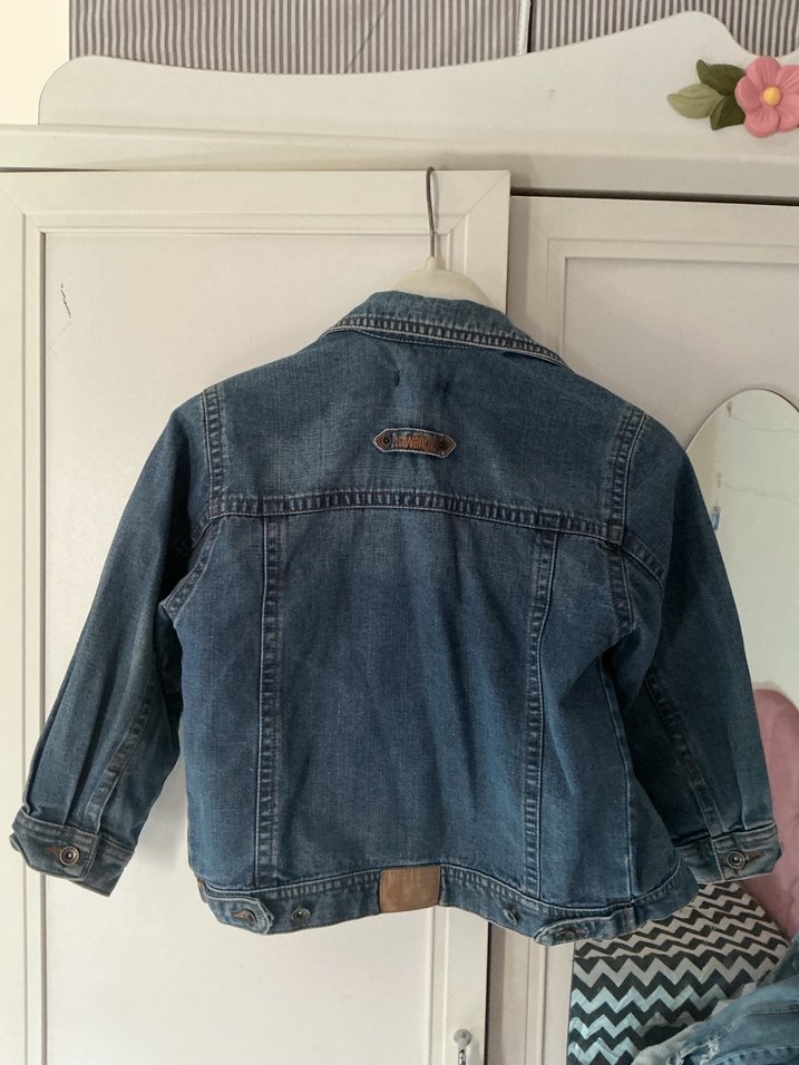 Erkek Çocuk Koyu Mavi Kot Ceket - Görsel 2