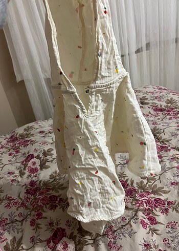 LCW Pareo Kız Çocuk Beyaz Nakışlı Kapüşonlu Panço - Görsel 3