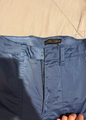 Düğmeli, Midi Boy, kadın saten takım - Görsel 7