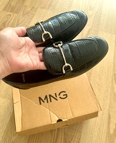 37 Beden siyah Renk Mango Loafer/Oxford Ayakkabı