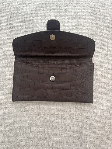 Beden kahverengi Renk Acı kahve deri clutch çanta