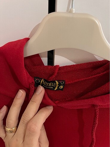 l Beden kırmızı Renk Sweat tunik