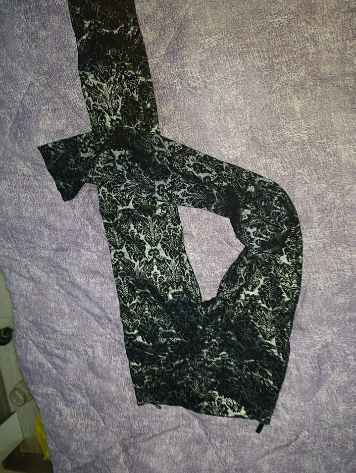 Dantel Detaylı Yılan Desenli Kadın Pantolon - Görsel 3