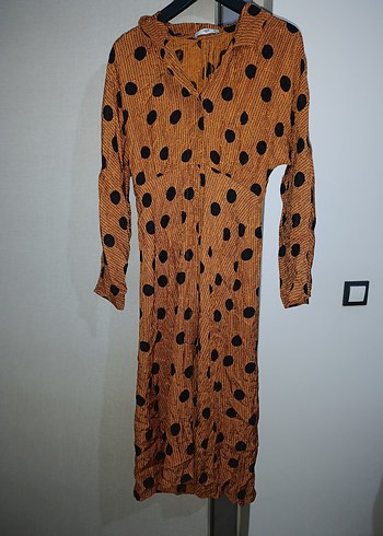 Düğmeli Uzun Kollu elbise - Görsel 2