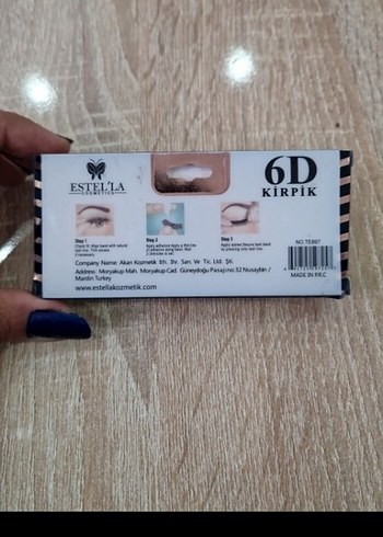 6D İpek Sahte Kirpik - Estella - Görsel 2