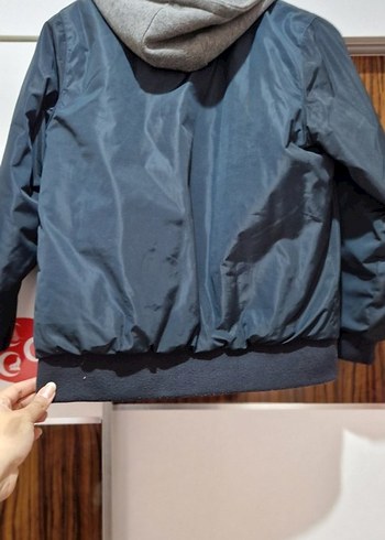 Kapüşonlu Fermuarlı Erkek Çocuk Ceketi - Görsel 3