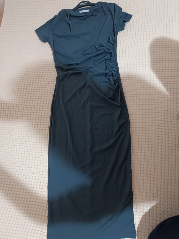 Kadın Gri Midi Elbise - Görsel 3