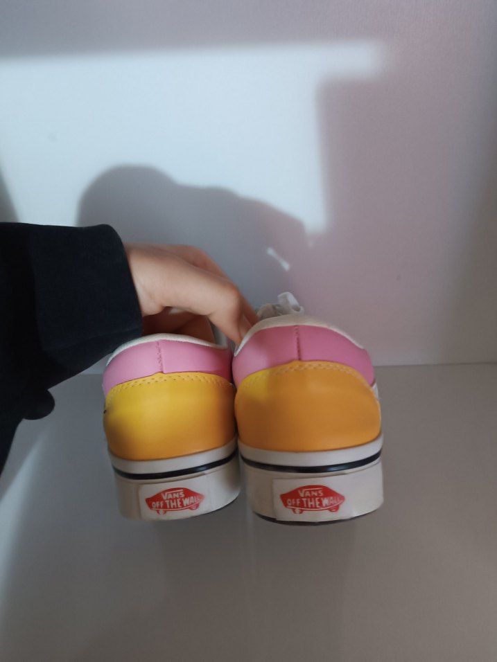 Kadın Çok Renkli Bağcıklı vans Spor Ayakkabı - Görsel 4