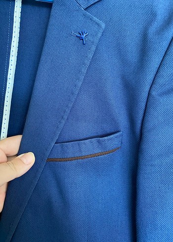 Düğmeli Lacivert Erkek Ceket, Ofis ve Günlük - Görsel 3