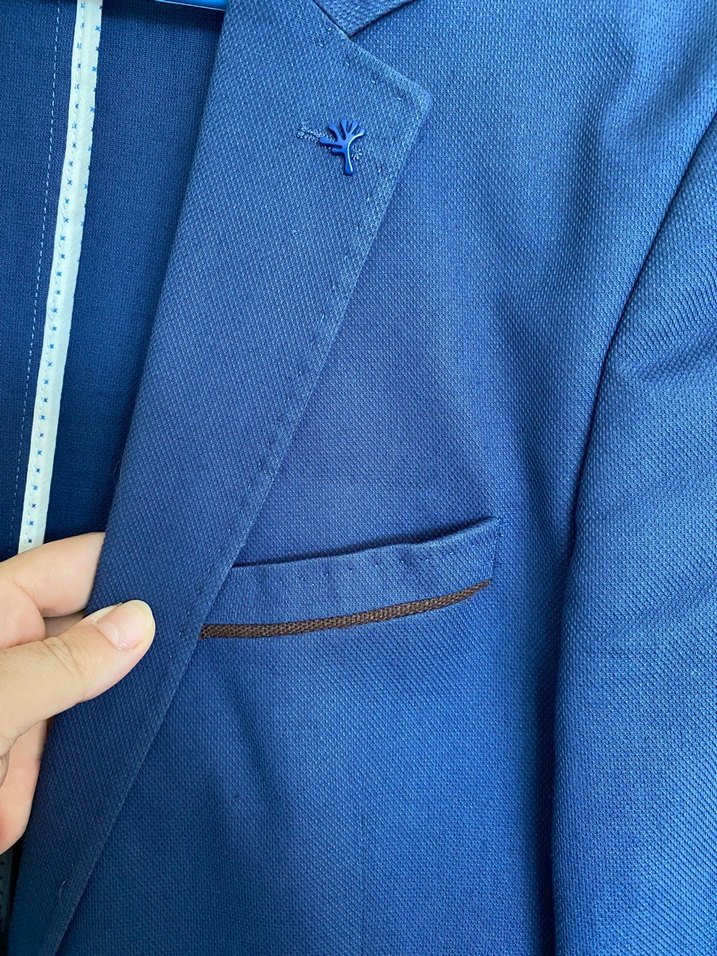 Düğmeli Lacivert Erkek Ceket, Ofis ve Günlük - Görsel 3