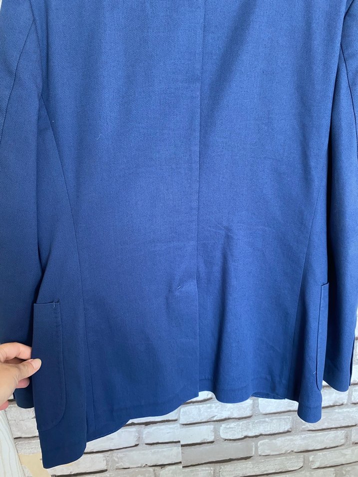 Düğmeli Lacivert Erkek Ceket, Ofis ve Günlük - Görsel 4