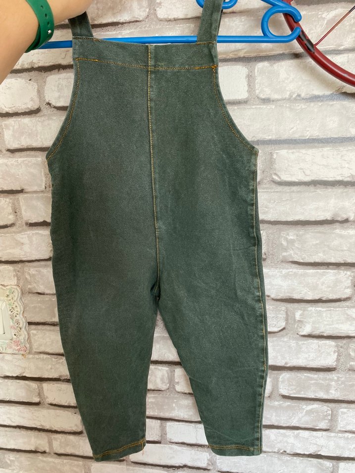 Çocuk YeşilAskılı Tulum - Görsel 3