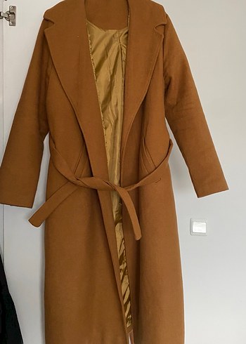 Kadın Kahverengi  Uzun Kaban - Görsel 2