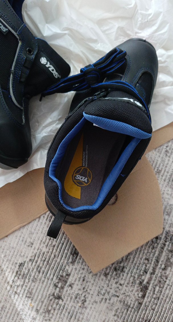 Mavi Siyah Erkek çelik burun iş ayakkabısı - Görsel 3