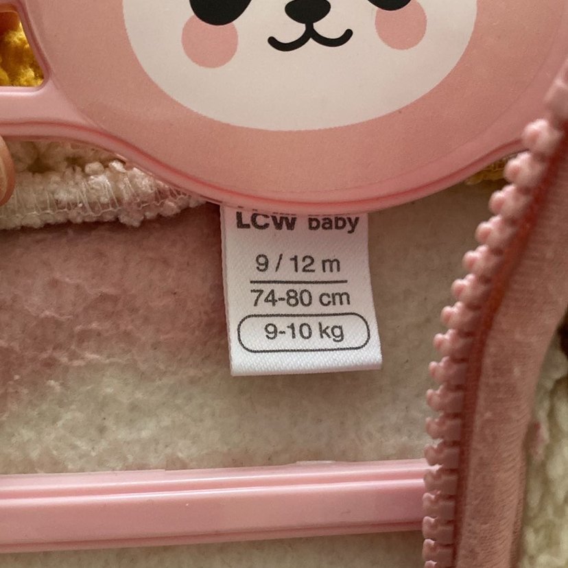 Çiçek Nakışlı Renkli Kız Çocuk Polar Ceket - Görsel 4