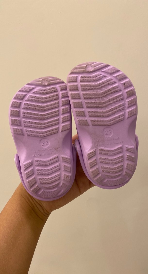 Pul İşlemeli Mor Kız Çocuk Terlikleri - Görsel 4