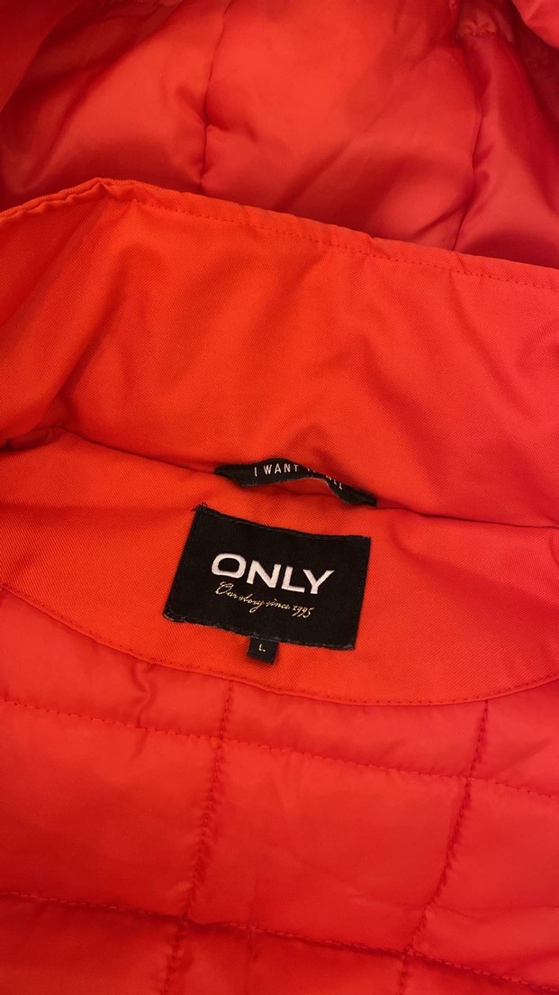 Kürklü Kırmızı Kadın Kışlık Mont - Görsel 5