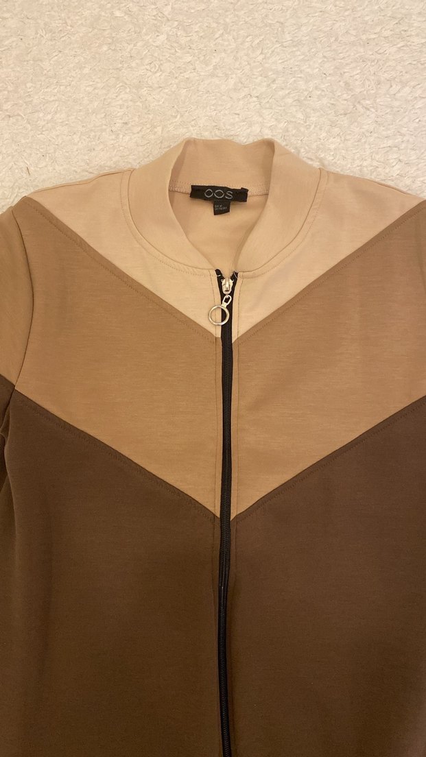 Fermuarlı Kahverengi Uzun Kabanı - Görsel 2