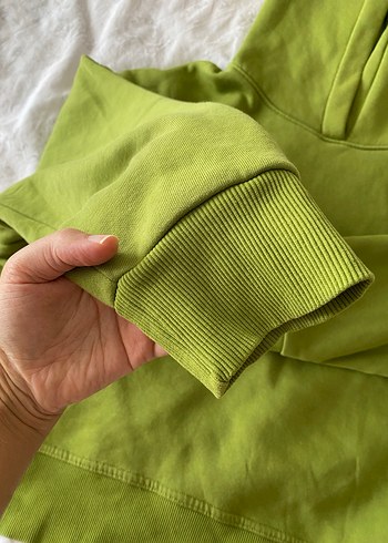 Kadın Yeşil Keten Örtü - Görsel 3