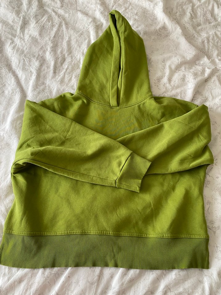 Kadın Yeşil Keten Örtü - Görsel 2