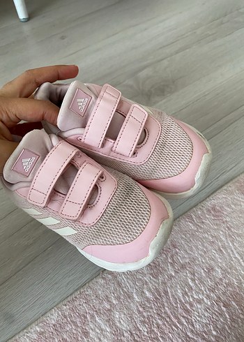 Kız Çocuk Pembe Cırt Cırtlı Spor Ayakkabı - Görsel 2