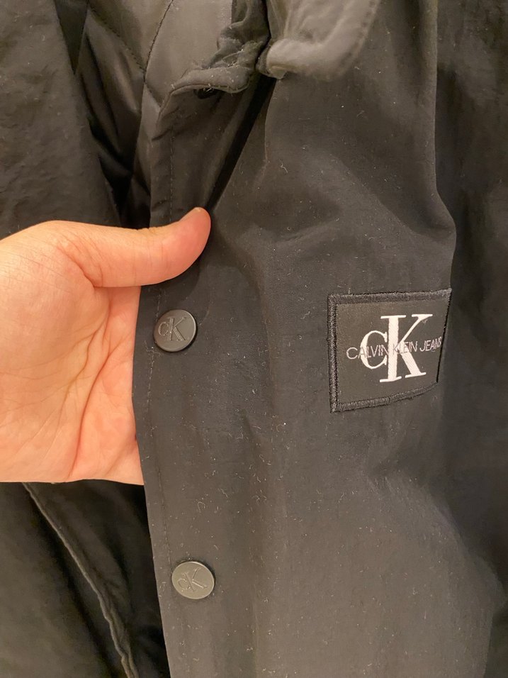 Calvin Klein Erkek Siyah Denim Ceket - Görsel 4