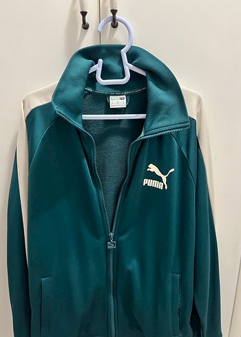 Puma Yeşil Fermuarlı Spor Ceket erkek orijinaldir - Görsel 2