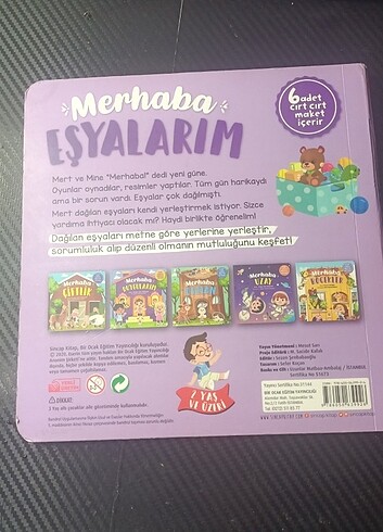  Beden Renk Merhaba Çiftlik - Merhaba Eşyalarım cırtlı kitapları 