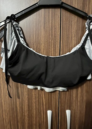 Bohem Renkli Desenli Fırfırlı Mini Mayo - Görsel 4