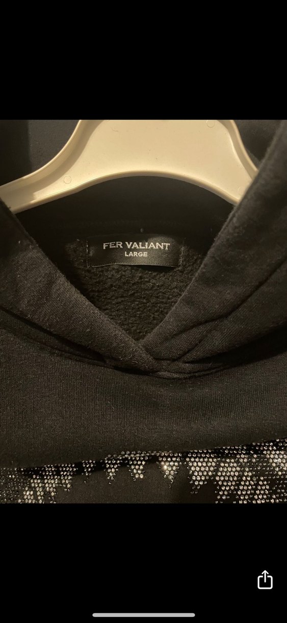 fervailant taşlı  Kapüşonlu Sweatshirt - Görsel 3