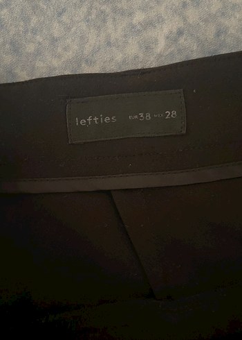 Siyah lefties Kumaş Kadın Pantolon - Görsel 3