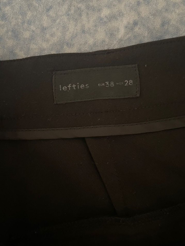 Siyah lefties Kumaş Kadın Pantolon - Görsel 3