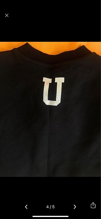 s Beden siyah Renk Uğur okulları orijinal sweatshirt forması