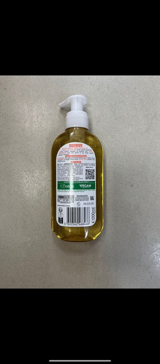 Garnier C Vitamini Parlak Yüz Temizleme Jeli - Görsel 2