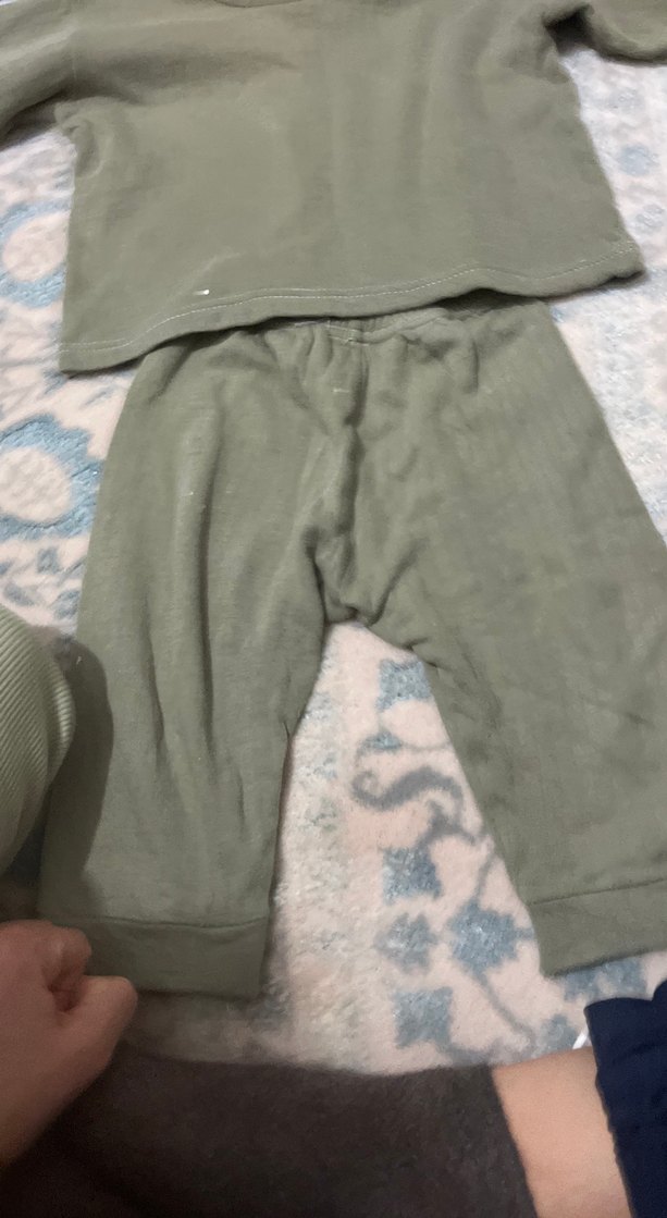 Uzun Kollu Düğmeli Bebek Hastane Kıyafeti - Görsel 2