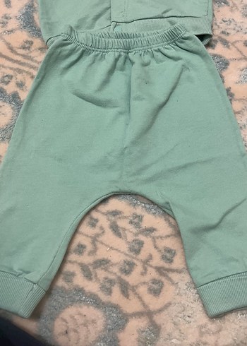 Düğmeli Kapüşonlu Bebek Erkek Takımı - Görsel 2