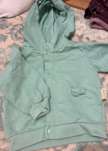 Düğmeli Kapüşonlu Bebek Erkek Takımı - Görsel 3