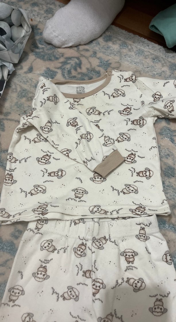 Bebek Erkek Pamuklu Baskılı Takım - Görsel 3